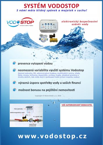 Leták pro partnery systém Vodostop 1